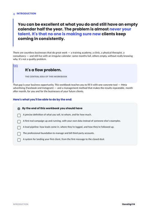 Client Acquisition Agency: Meta Ads Workbook